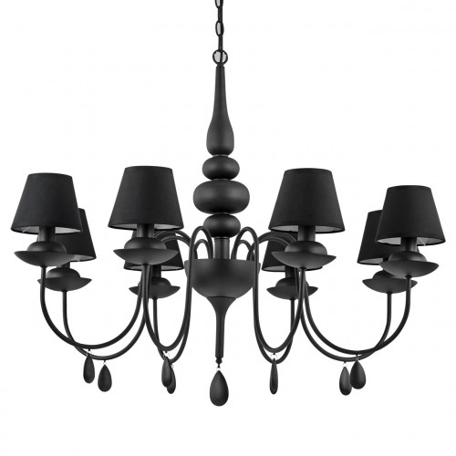 подвесная люстра ideal lux blanche sp8 nero в Воронеже