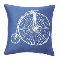 подушка с ретро-велосипедом retro bicycle blue в Воронеже