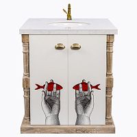 тумба с раковиной океан снег fornasetti в Воронеже