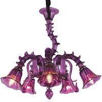 подвесная люстра arte lamp corno a8023lm-5cc фиолетовая в Воронеже