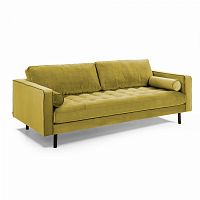 диван bogart sofa 3 трехместный темно-желтый от la forma (ex julia grup) в Воронеже