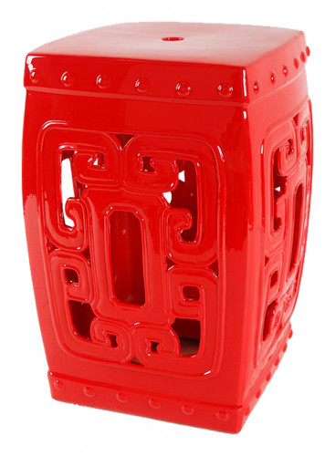 керамический столик-табурет oriental stool red в Воронеже