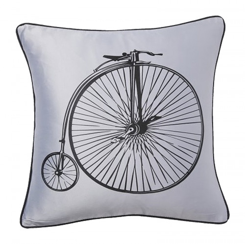 подушка с ретро-велосипедом retro bicycle grey в Воронеже