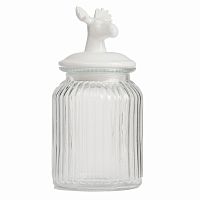 декоративная банка с крышкой deer средняя в Воронеже