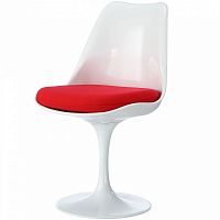 стул eero saarinen style tulip chair красная подушка в Воронеже