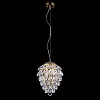 подвесной светильник crystal lux charme sp3+3 led gold/transparent в Воронеже