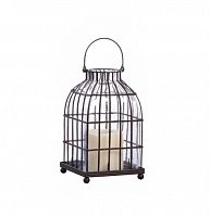 подсвечник-фонарь металлический клетка bird in cage ii, 22 см в Воронеже