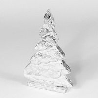 украшение новогоднее на подставке ель серебряная snow tree, 22х11х5 см в Воронеже