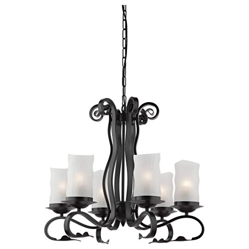 подвесная люстра arte lamp scroll a7915lm-6bk в Воронеже