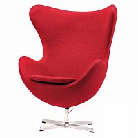 кресло egg chair красное в Воронеже