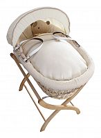 колыбель-переноска premium moses basket натуральная, кремовое белье в Воронеже