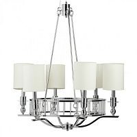 люстра easton light chandelier хром, бежевая в Воронеже