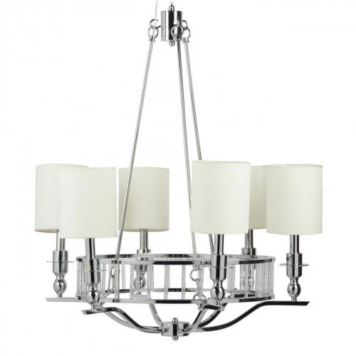 люстра easton light chandelier хром, бежевая в Воронеже