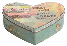 металлическая декоративная коробка (шкатулка) в виде сердца heart в Воронеже
