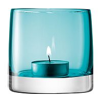 подсвечник стеклянный бирюзовый для чайной свечи light colour, 8,5 см в Воронеже