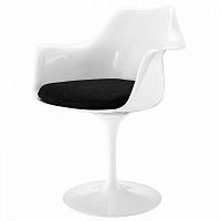 стул eero saarinen style tulip armchair черная подушка в Воронеже