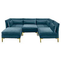 диван zara sectional угловой синий в Воронеже