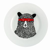 большая тарелка мишка в маске в Воронеже