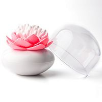 контейнер для хранения ватных палочек lotus белый-розовый в Воронеже