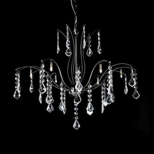 люстра md61005-8a от illuminati прозрачная/ хром в Воронеже