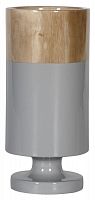 ваза настольная rustic chic tube wood grey в Воронеже