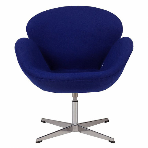кресло swan chair синее в Воронеже