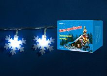 светодиодная гирлянда «снежинки-2» 700см (07935) uniel uld-s0700-050/dta white ip20 snowflakes-2 в Воронеже
