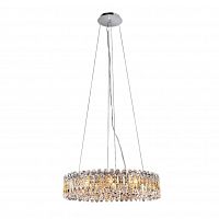 подвесная люстра crystal lux lirica sp10 d610 chrome в Воронеже