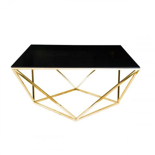стол журнальный geometry золотой, чёрный в Воронеже