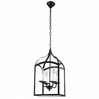 дизайнерская подвесная люстра spot light cage 9500404 черная в Воронеже