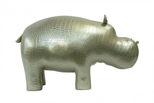 банкетка пуф бегемот золотистый в Воронеже