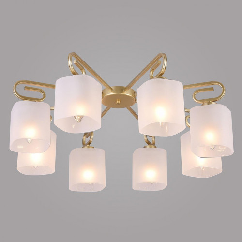 потолочная люстра eurosvet camila 30143/8 латунь в Воронеже