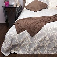 покрывало bianca на двуспальную кровать серое в Воронеже