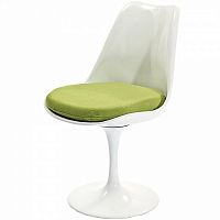 стул eero saarinen style tulip chair зеленая подушка в Воронеже