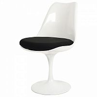 стул eero saarinen style tulip chair черная подушка в Воронеже