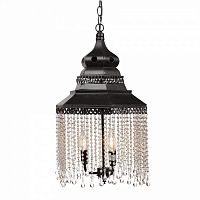 люстра подвесная черная с хрустальными подвесками chandelier в Воронеже