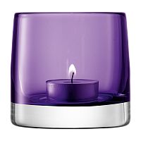 подсвечник стеклянный фиолетовый для чайной свечи light colour, 8,5 см в Воронеже
