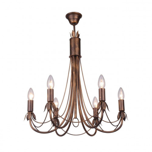 подвесная люстра toplight lucinda tl7350d-06br в Воронеже