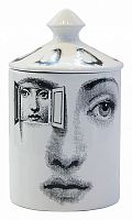 подсвечник белый с крышкой лицо в окне пьеро форназетти segreto candle, 30 см в Воронеже