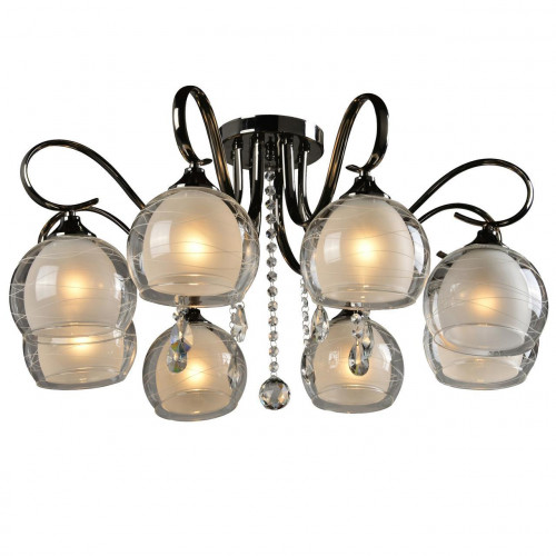 потолочная люстра idlamp merinella 877/8pf-darkchrome в Воронеже