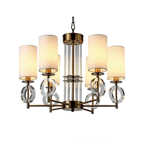 люстра felton 6 от delight collection белая/прозрачная/латунь в Воронеже