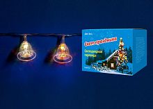светодиодная гирлянда «колокольчики» 280см rgb (07919) uniel uld-s0280-020/dta rgb ip20 bells в Воронеже