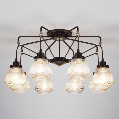 потолочная люстра eurosvet fregata 70078/8 черный в Воронеже