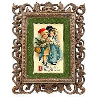 репродукция старинной рождественской гравюры best wishes в Воронеже