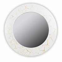 зеркало белое круглое диаметр 75 см с золотым декором fashion white gold в Воронеже