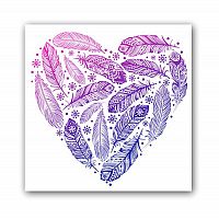 постер heart а4 (фиолетовый) в Воронеже